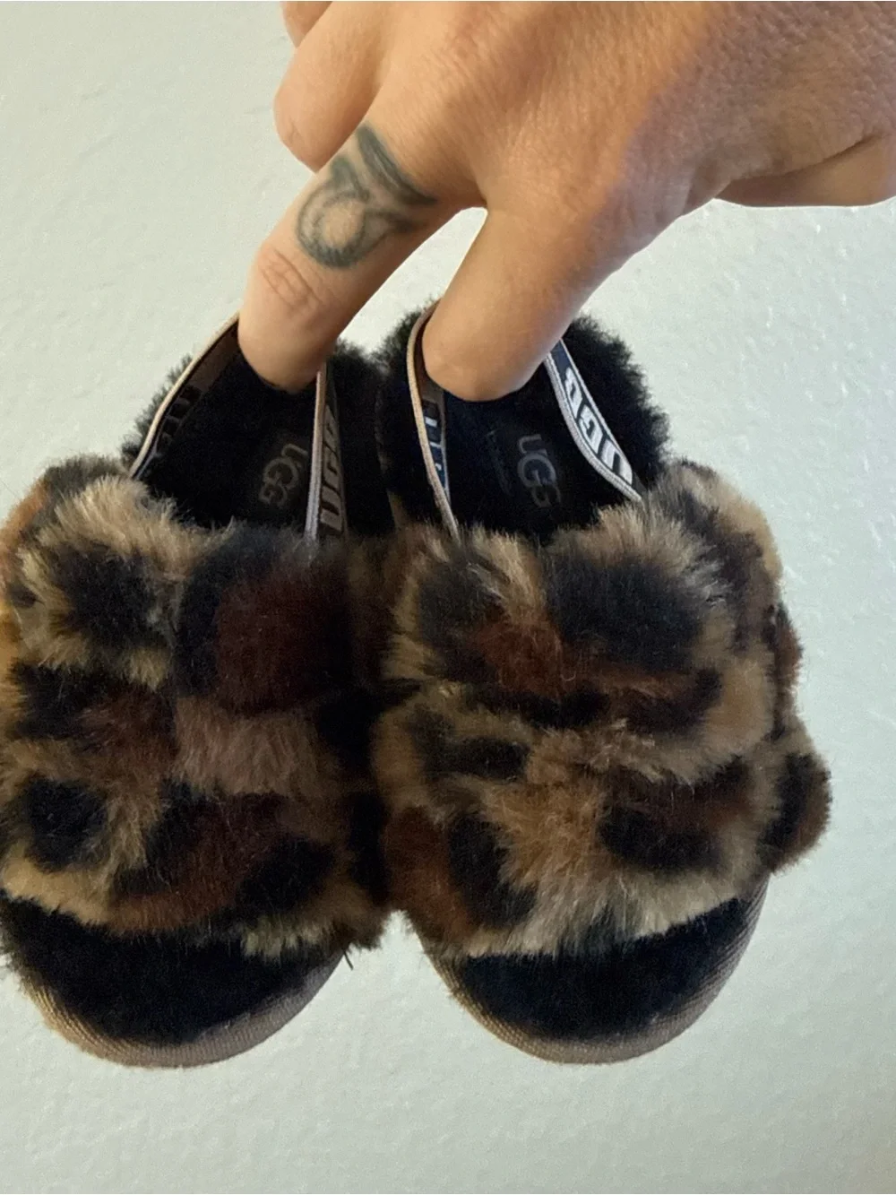 UGG Shearling Lined Fluff Yeah Slipper leopard
